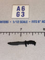 1/12 Scale Modern Era Combat Knife, Black - GI Joe Classified