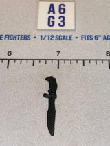 1/12 Scale Modern Era Combat Knife, Black - GI Joe Classified