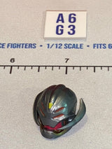 1/12 Scale Science Fiction Armored Villain Helmet Head - Marvel Legends