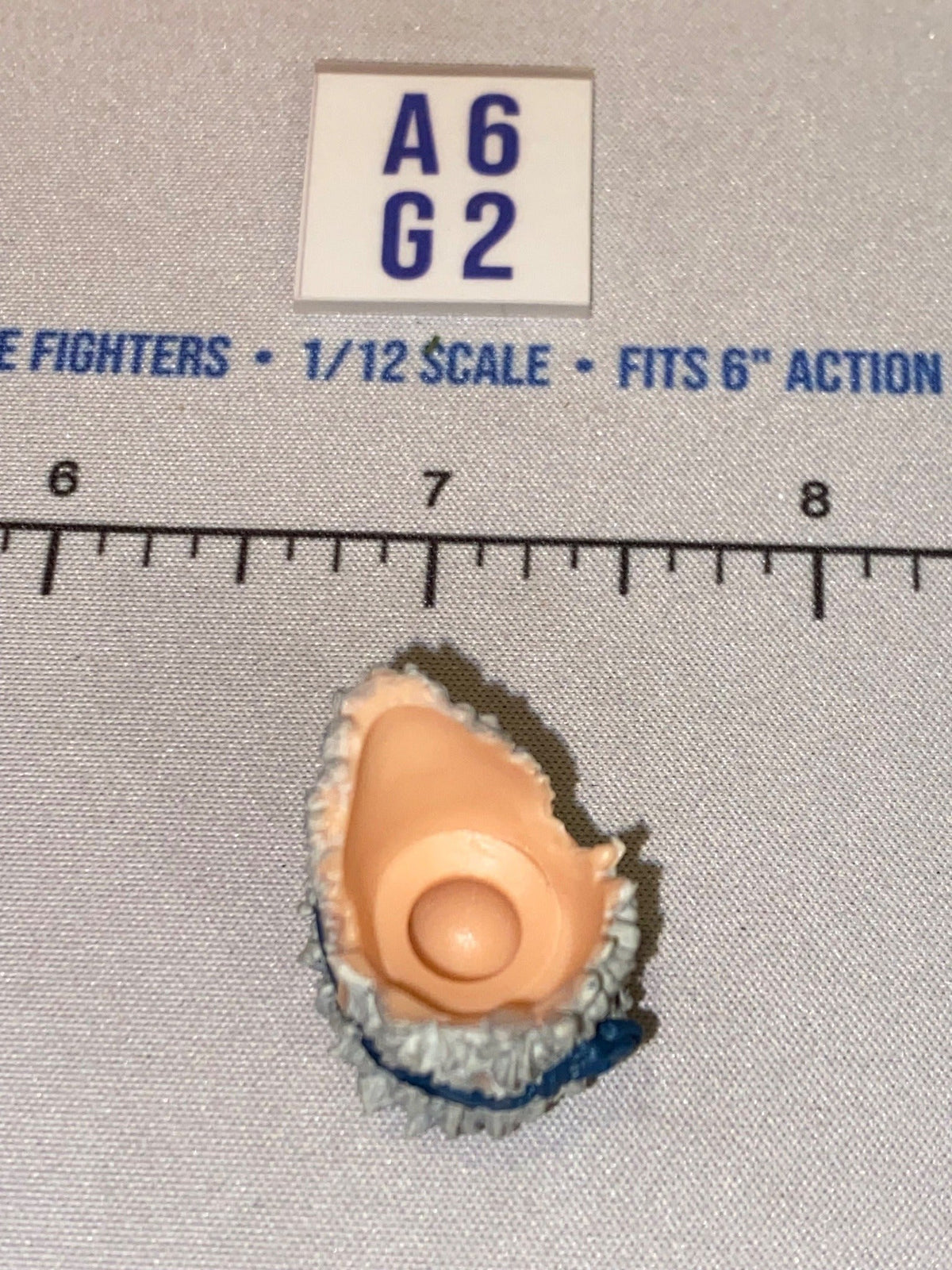 1/12 Scale Male Head Sculpt with Gray Hair and Headband - GI Joe Classified