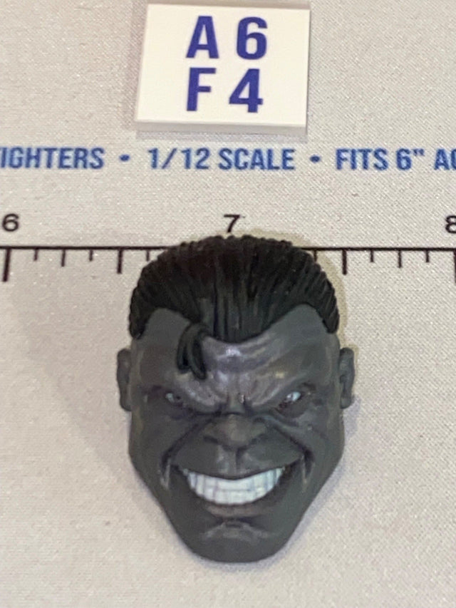 1/12 Scale Male Hulk Style Head Sculpt - Marvel Legends