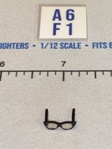 1/12 Scale Modern Eyeglasses - Black Frame
