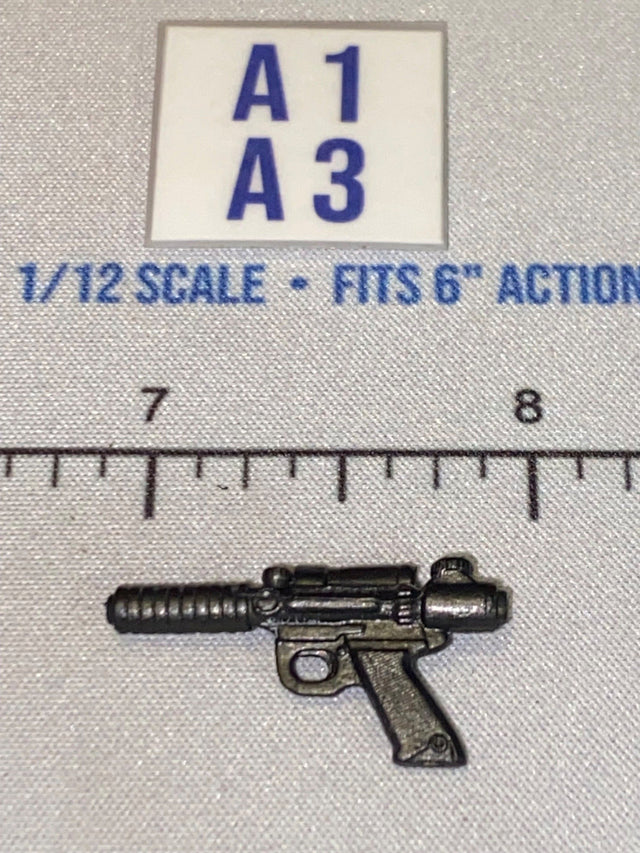 1/12 Scale Science Fiction Blaster Pistol - Dark Gray