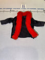 1/12 Scale Modern Era Civilian Black Jacket with Red Fur Trim - Mattel WWE
