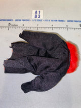 1/12 Scale Modern Era Civilian Black Jacket with Red Fur Trim - Mattel WWE