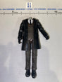 1/12 Scale Modern Era Civilian Agent Action Figure Body - Headless in Long Black Coat
