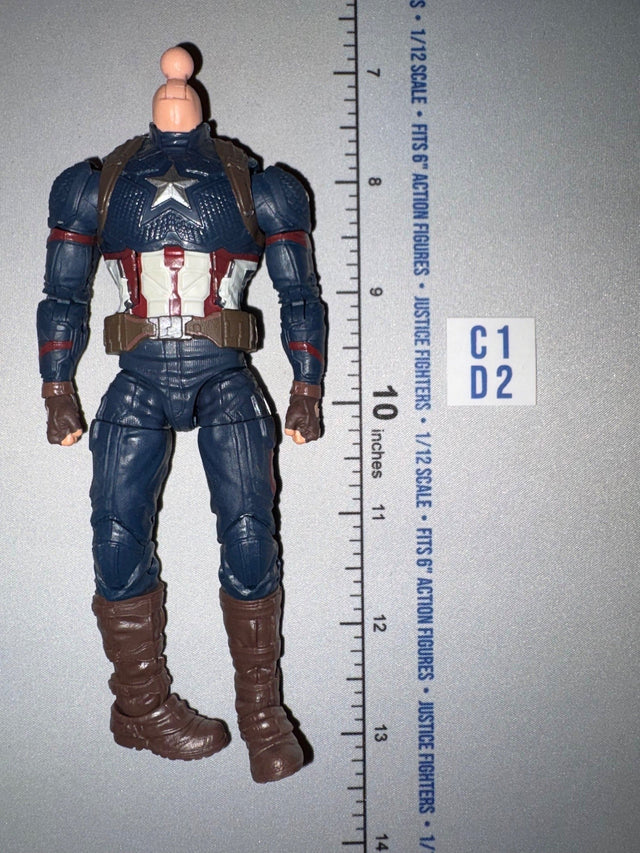 1/12 Scale Modern Era Captain America Action Figure - No Head - Marvel Legends