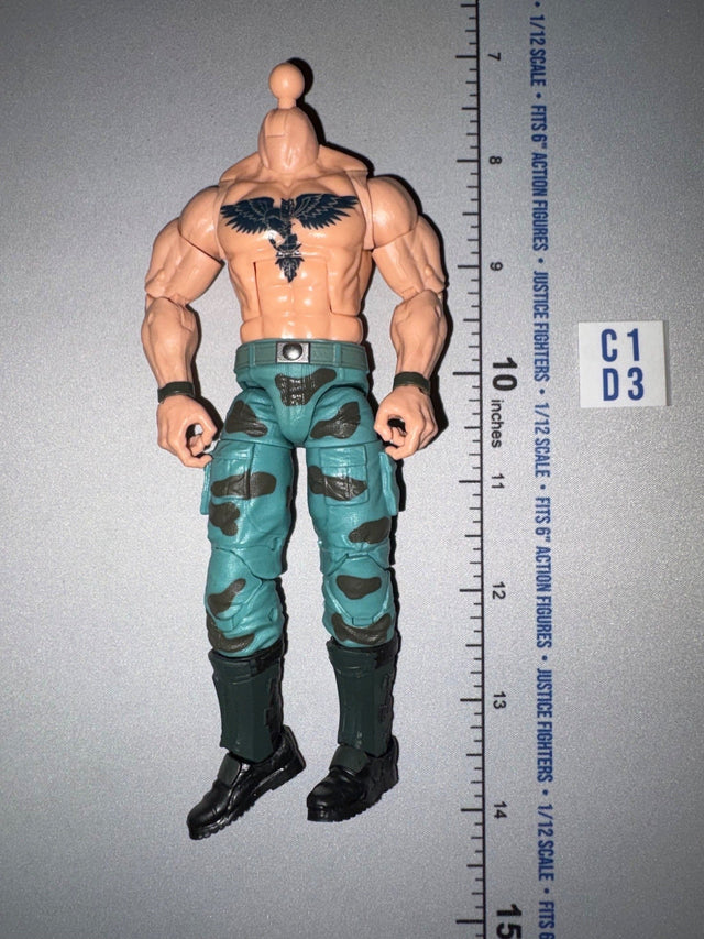1/12 Scale GI Joe Classified Modern Era Action Figure Body - Headless Gung Ho