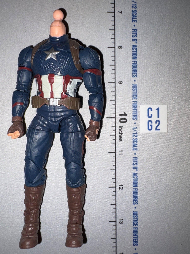 1/12 Scale Modern Era Captain America Action Figure Body - Headless - Marvel Legends