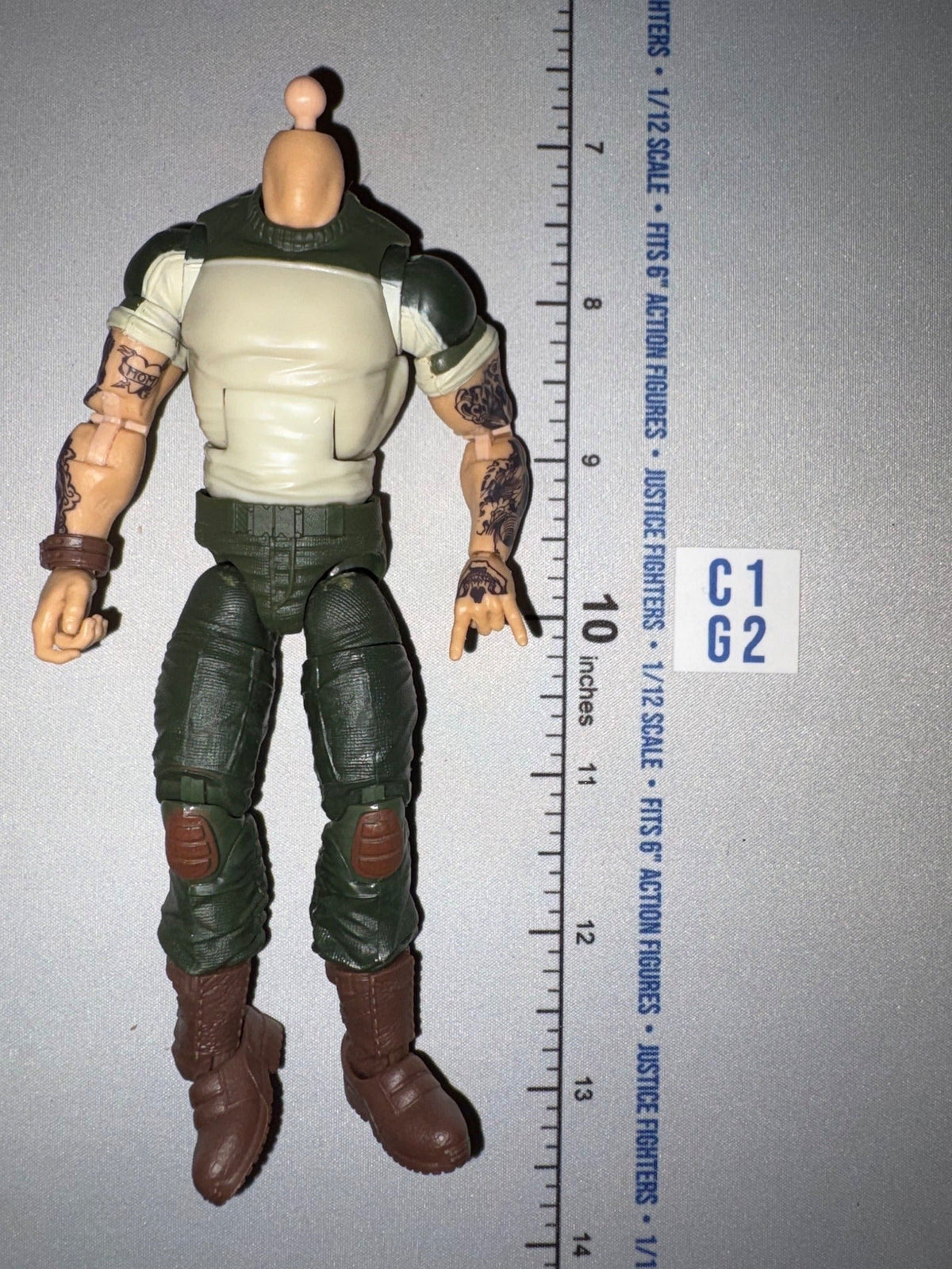 1/12 Scale GI Joe Classified Modern Era Action Figure Body - Headless Rock N Roll