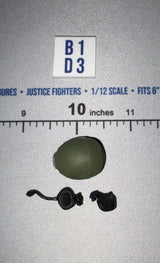 1/12 Scale Modern Era Military Helmet with Headset Accessories Set - Valaverse
