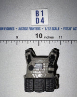 1/12 Scale Modern Era Tactical Body Armor Vest - Grey - Valaverse