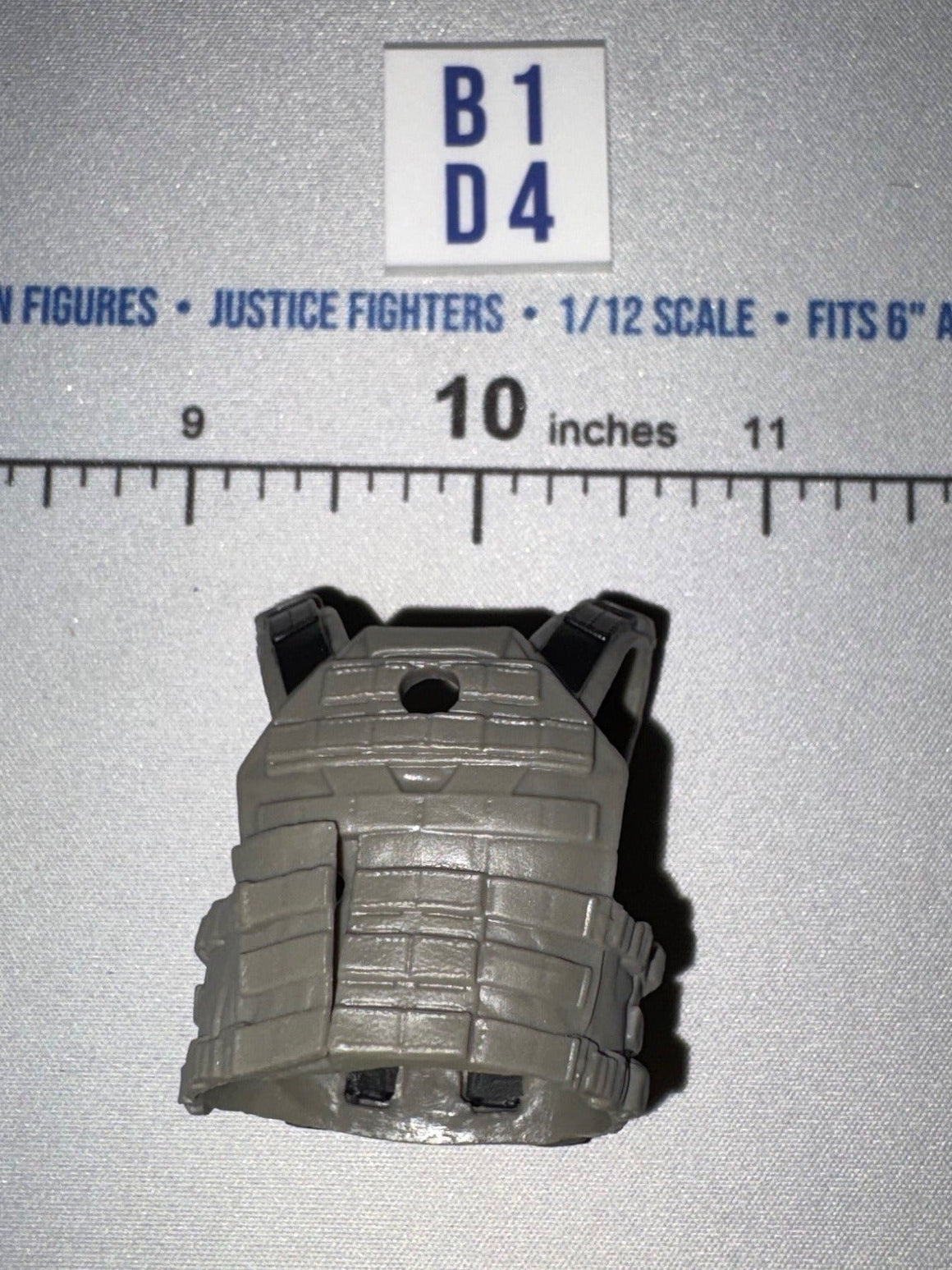 1/12 Scale Modern Era Tactical Body Armor Vest - Grey - Valaverse