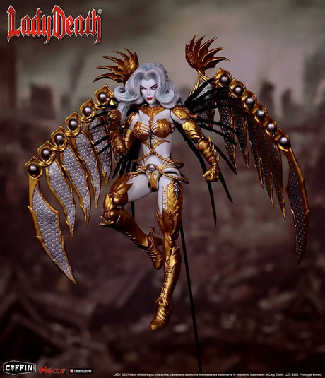1/12 Scale Coffin Comics - Coffin Legacy Series 2 - Gold Lady Death - NIB Coffin Comics ERLCLDGCC02