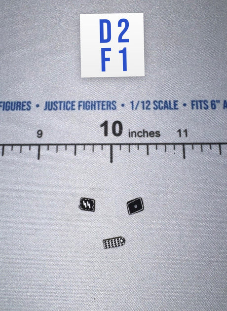 1/12 Scale WWII German Waffen Collar Tab Set - WWII German SS Honor Guard Archard - DID 3R TG80005