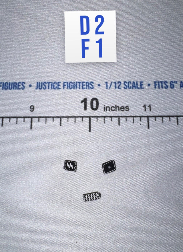 1/12 Scale WWII German Waffen Collar Tab Set - WWII German SS Honor Guard Archard - DID 3R TG80005