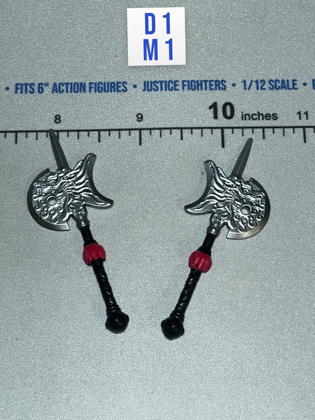 1/12 Scale Battle Axe Pair - “Dice” - GI Joe Classified Cobra Ninjas #160