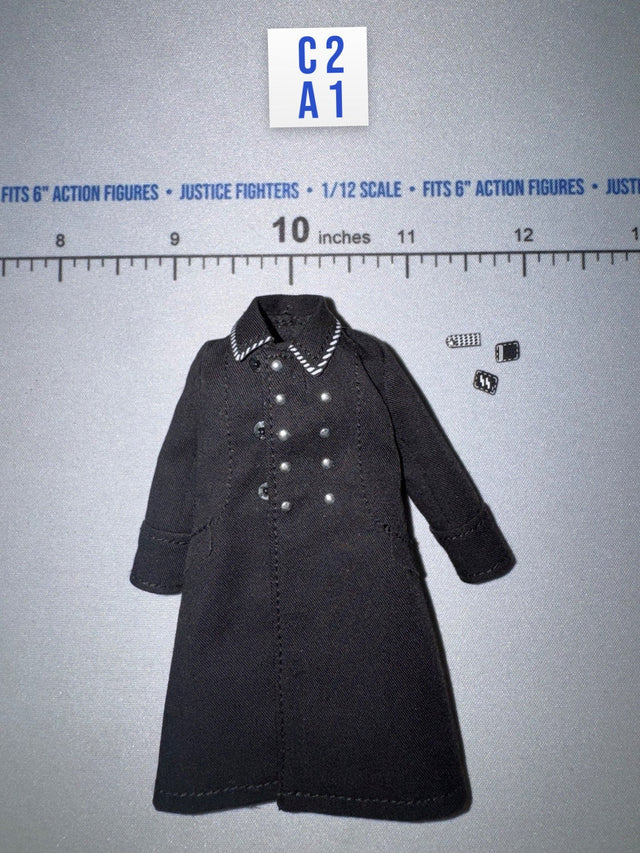 1/12 Scale WWII German Waffen Long Coat - 1/12 Scale WWII German SS Honor Guard Aaron - DID 3R TG80007 DiD DiD