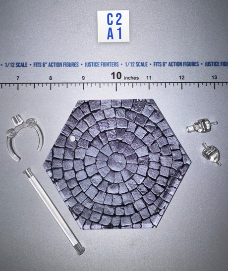 1/12 Scale Medieval Cobblestone Diorama Base - 1/12 Scale WWII German SS Honor Guard Aaron - DID 3R TG80007 DiD DiD