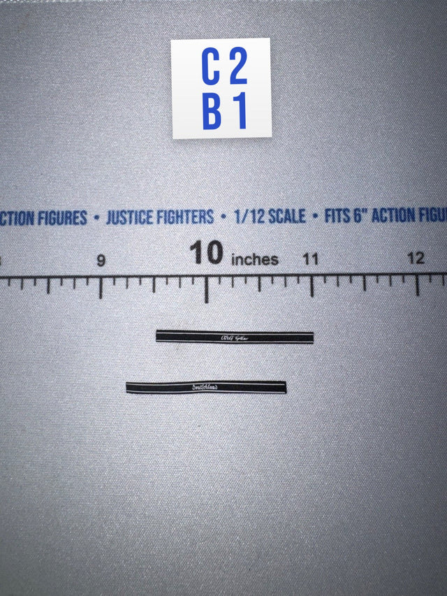1/12 Scale WWII German Waffen Cuff Titles Pair - 1/12 Scale WWII German SS Honor Guard Aaron - DID 3R TG80007 DiD DiD