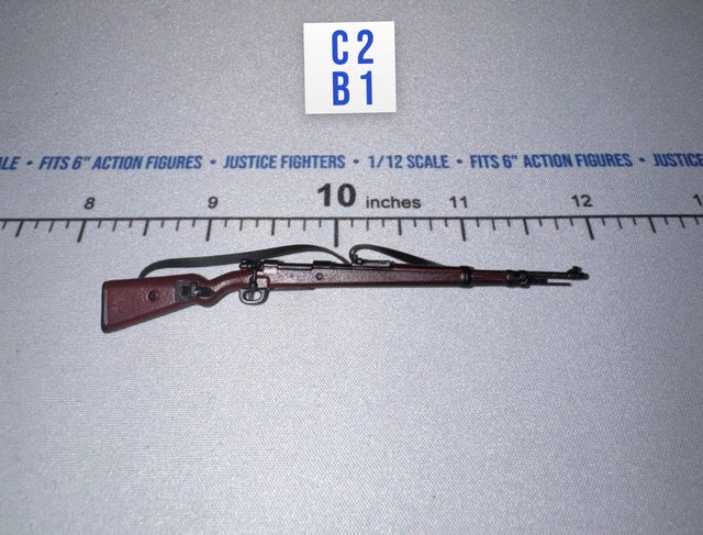 1/12 Scale WWII German Bolt-Action Rifle with Sling - 1/12 Scale WWII German SS Honor Guard Aaron - DID 3R TG80007 DiD DiD