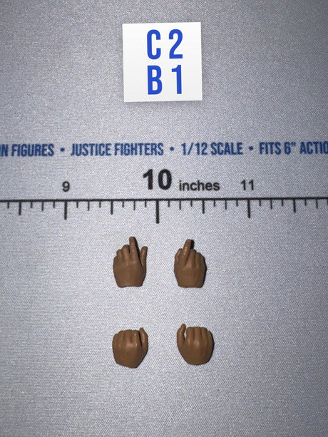 1/12 Scale Modern Era Trigger Finger Hands Pair & Grip Hands Pair - 1/12 Scale WWII German SS Honor Guard Aaron - DID 3R TG80007 DiD DiD