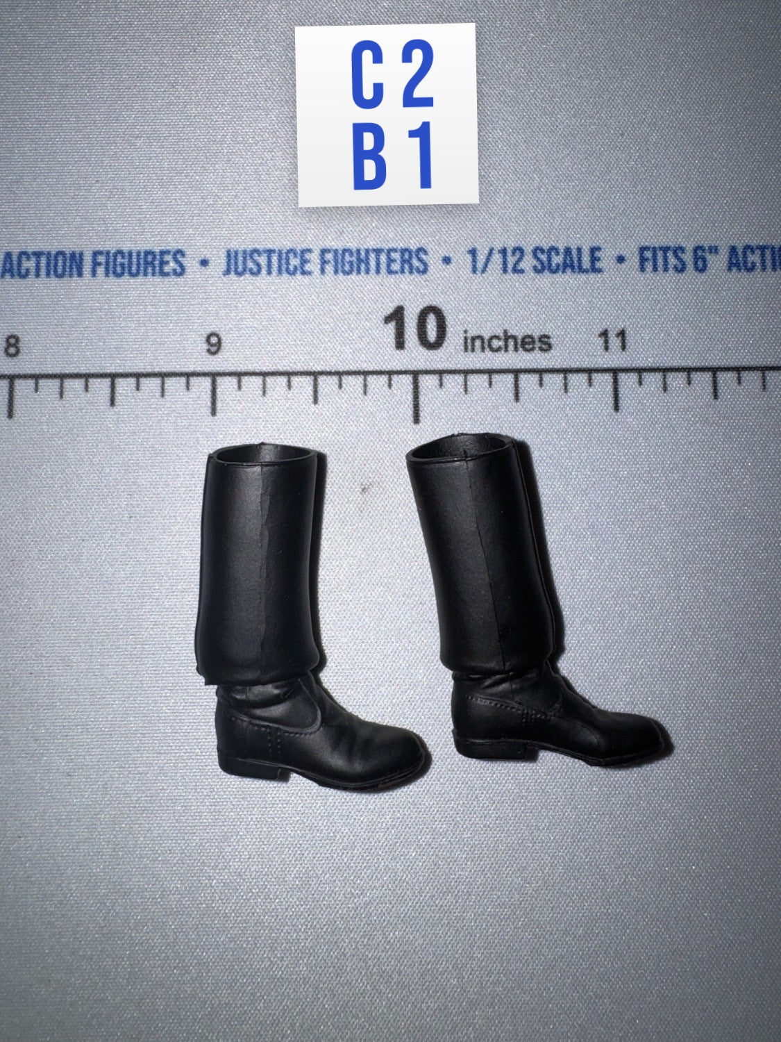 1/12 Scale WWII German Tall Riding Boots Pair - 1/12 Scale WWII German SS Honor Guard Aaron - DID 3R TG80007 DiD DiD
