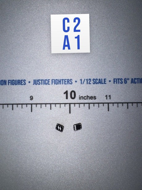 1/12 Scale WWII German Waffen Collar Tab Pair - 1/12 Scale WWII German SS Honor Guard Aaron - DID 3R TG80007 DiD