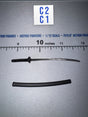 1/12 Scale Medieval Era Metal Katana with Scabbard - Japan Sengoku Soldier (Black) - DiD XJ80017A