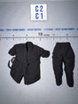 1/12 Scale Medieval Era Ninja Uniform Set - Japan Sengoku Soldier (Black) - DiD XJ80017A
