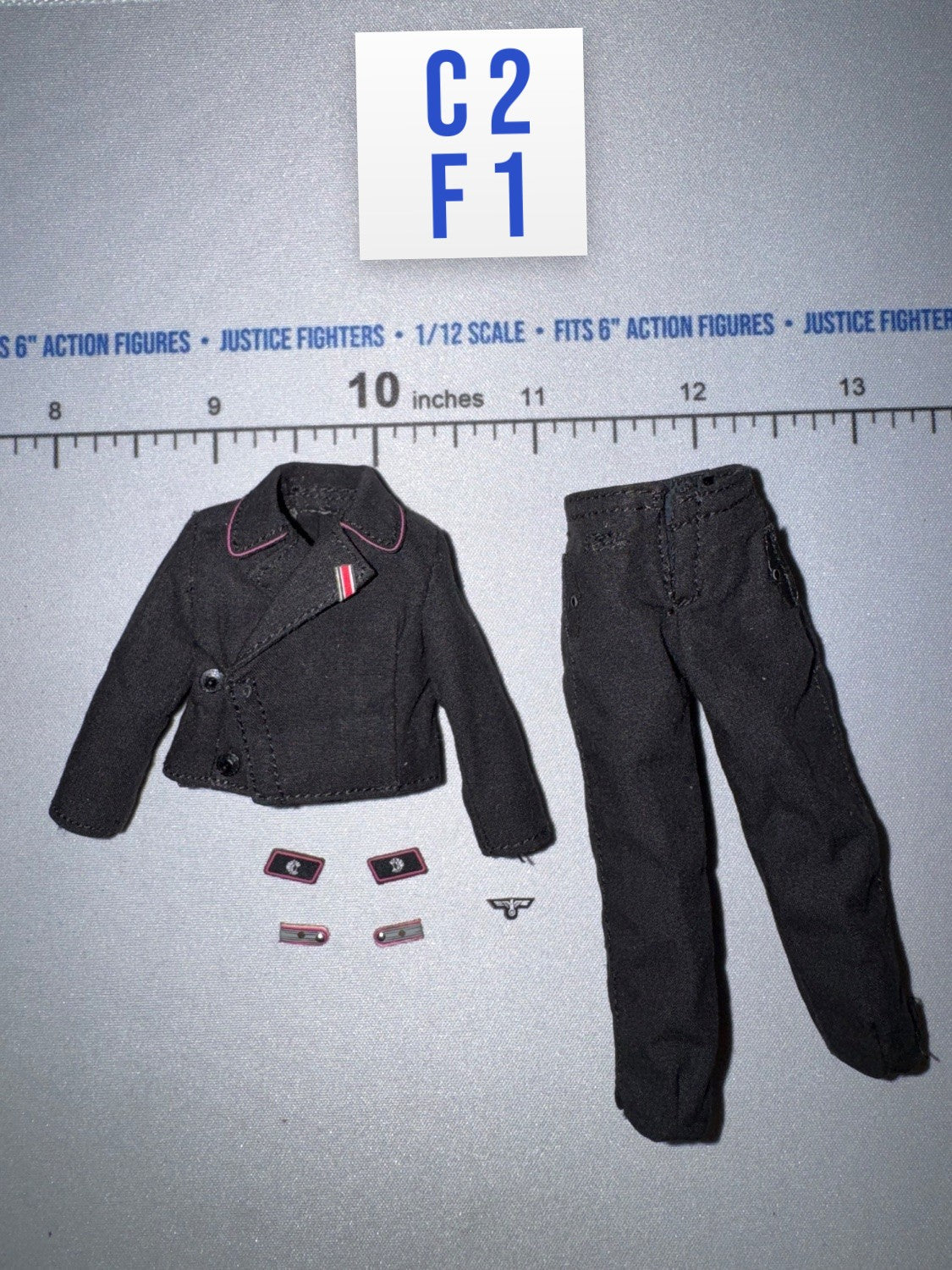 1/12 Scale WWII German Panzer Uniform - Panzer Commander Otto Carius - DID XD80027