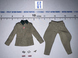 1/12 Scale WWII Green German Uniform - Panzer Commander Otto Carius - DID XD80027