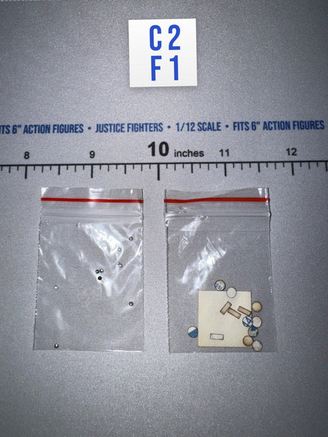 1/12 Scale Uniform Button Dots and Adhesive Dots - Panzer Commander Otto Carius - DID XD80027