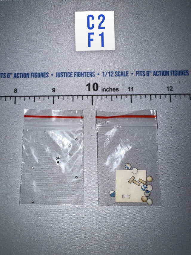 1/12 Scale Uniform Button Dots and Adhesive Dots - Panzer Commander Otto Carius - DID XD80027