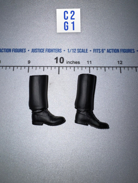 1/12 Scale WWII German Boots - Panzer Commander Otto Carius - DID XD80027
