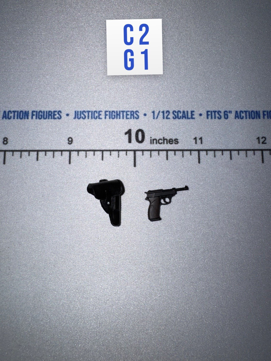 1/12 Scale WWII German Pistol and Holster - Panzer Commander Otto Carius - DID XD80027