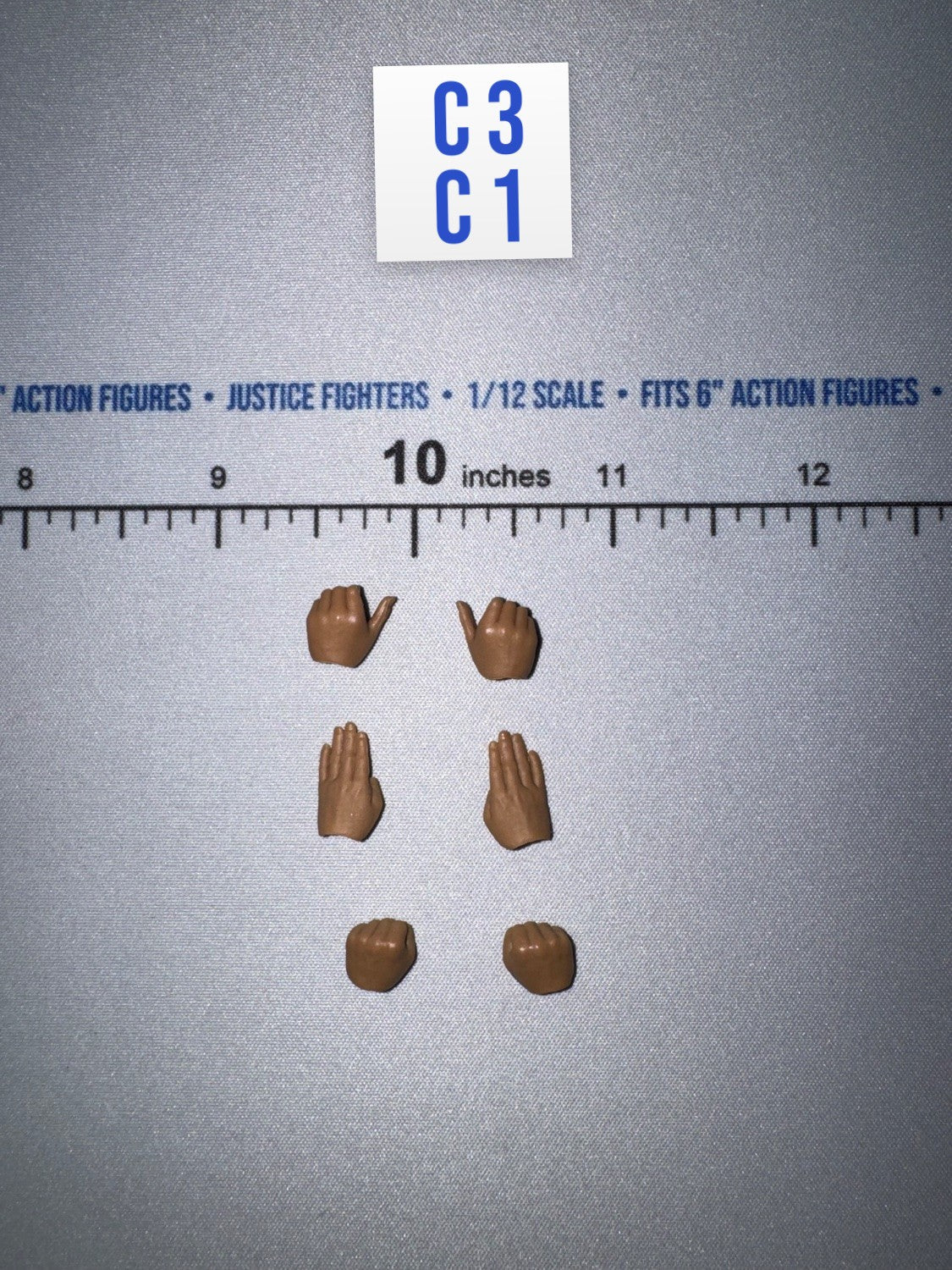 1/12 Scale DiD Hands Set - KARATE PLAYER - DiD SF80001