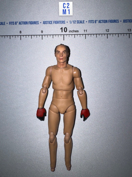 1/12 Scale Nude Male Figure Body with Gloves - Japan Sengoku Soldier (Red) - DiD XJ80016A
