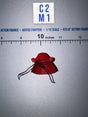 1/12 Scale Medieval Japanese Samurai Menpō (Half Mask) - Japan Sengoku Soldier (Red) - DiD XJ80016A