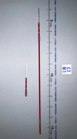 1/12 Scale Modern Era Spear with Cross Guard - Japan Sengoku Soldier (Red) - DiD XJ80016A