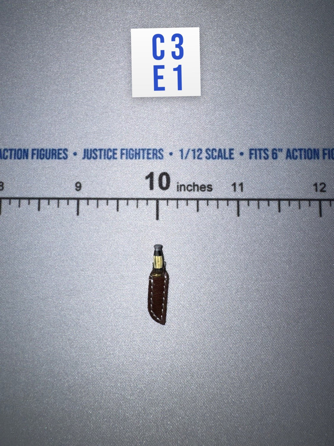 1/12 Scale WWII German Knife in Sheath - WWII US Ranger Private Jackson DiD XA80009