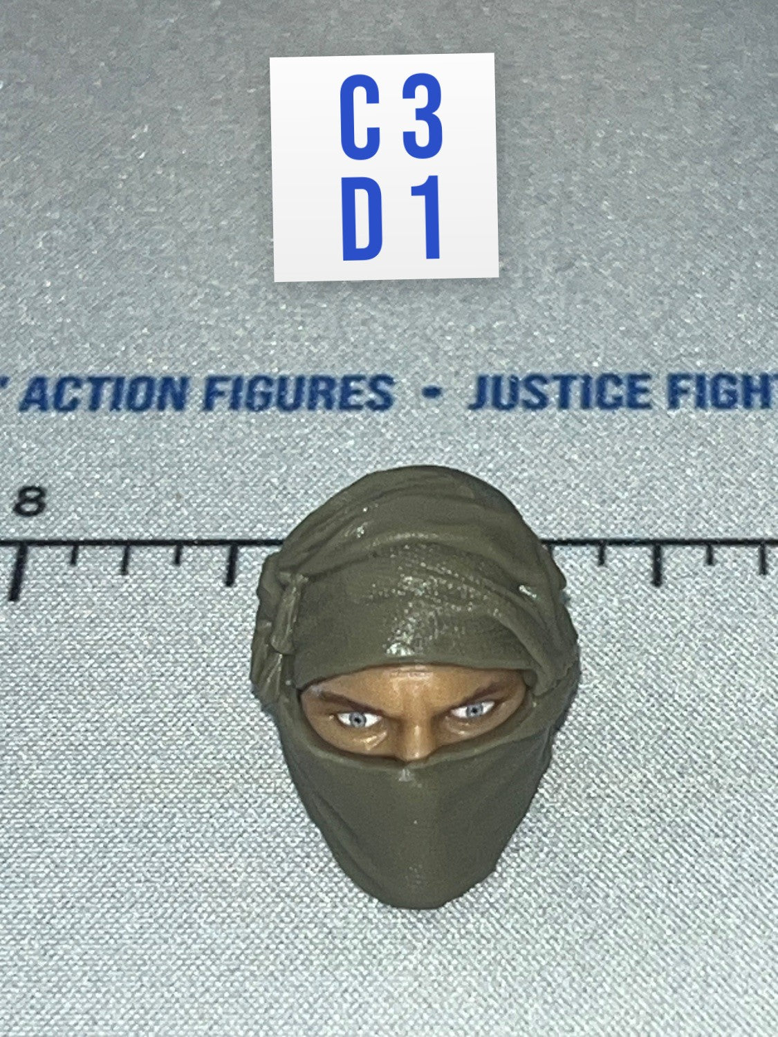 1/12 Scale Modern Era Masked Head Sculpt - The Black - Vane Valaverse