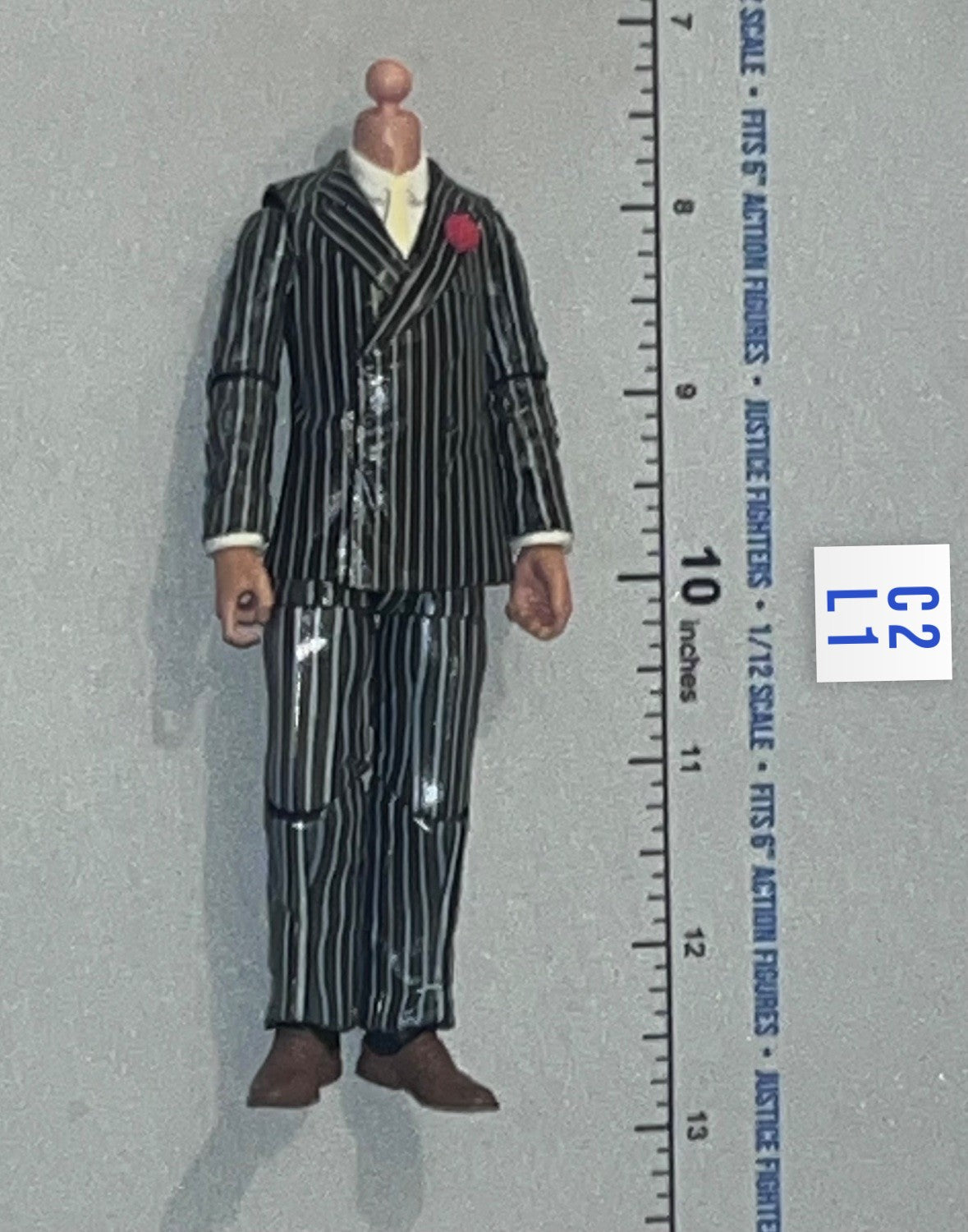 1/12 Scale Pinstripe Gangster Suit Figure Body - Hasbro Indiana Jones Adventure Series