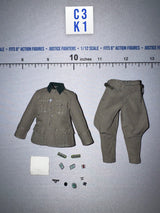 1/12 Scale WWII German Major Uniform with Insignia - Major König DiD XD80036