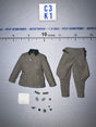 1/12 Scale WWII German Major Uniform with Insignia - Major König DiD XD80036