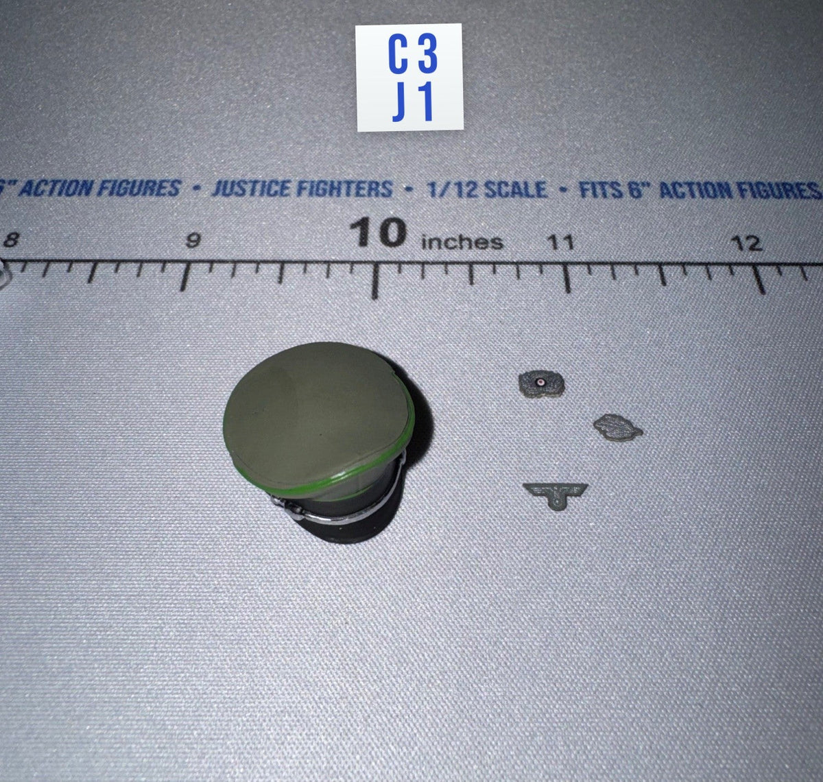 1/12 Scale WWII German Officer Cap with Insignia - Major König DiD XD80036