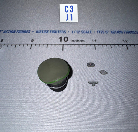 1/12 Scale WWII German Officer Cap with Insignia - Major König DiD XD80036