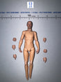 1/12 Scale Nude Figure with Hands Set - WWII German Major König DiD XD80036