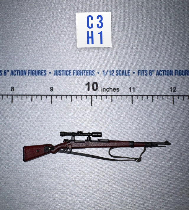1/12 Scale WWII German Kar-98K Sniper Rifle - Major König DiD XD80036