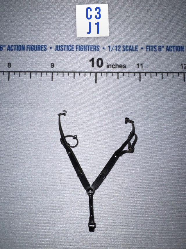 1/12 Scale WWII German Y-Strap Suspenders - Major König DiD XD80036